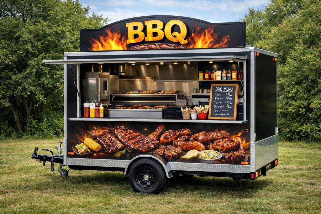 Verkoopwagen/ foodtruck– Frietwagen, BBQ-wagen, Oliebollen., Zakelijke goederen, Ophalen
