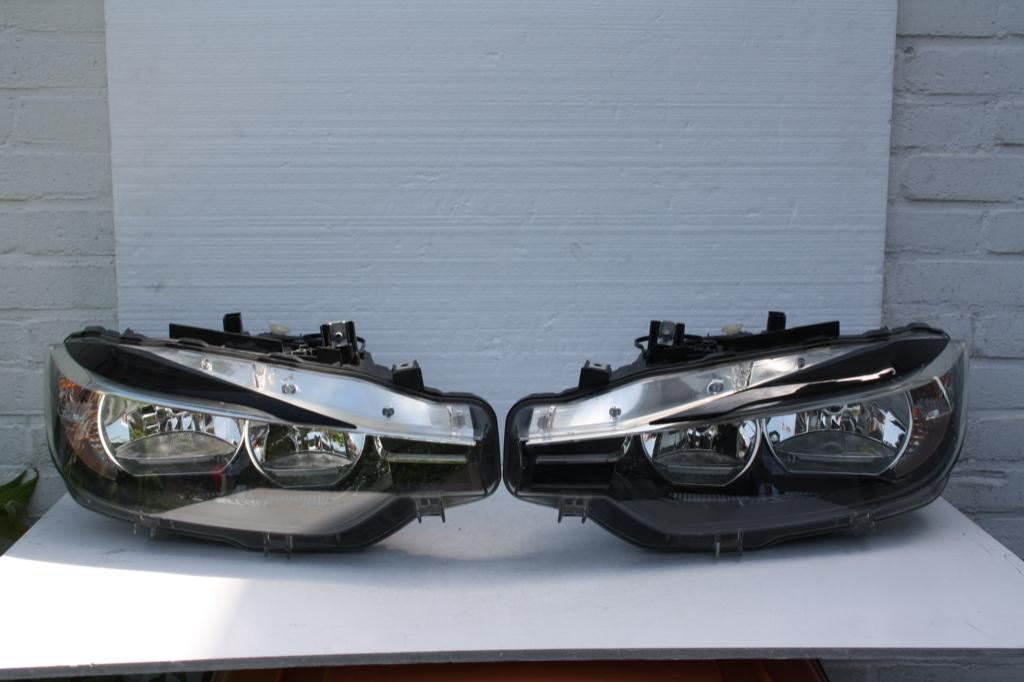 Koplamp set BMW F30 F31 Halogeen + LED + 'boos'kijkers 2016, Ophalen of Verzenden