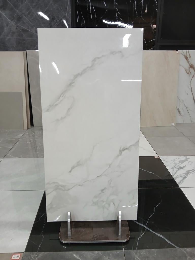 SUPERACTIE!!! MARMERLOOK GREY 60X120CM €19,50PM2 VOORRAAD!!!, Doe-het-zelf en Verbouw, Tegels, Nieuw, Vloertegels, Keramiek, 60 cm of meer