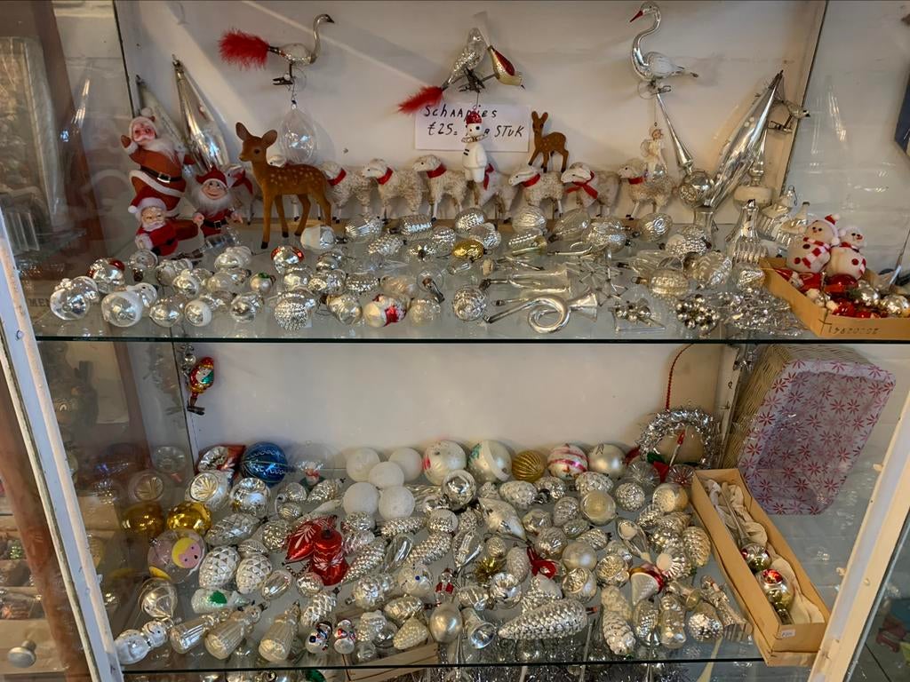 Kest kerstbal oude zeldzame antieke glazen kerstballen, Diversen, Kerst, Ophalen of Verzenden, Zo goed als nieuw