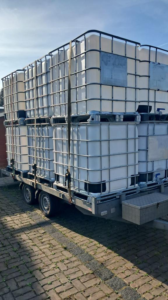 Gespoeld ibc 1000liter, Tuin en Terras, Regentonnen, 150 liter of meer, Ophalen