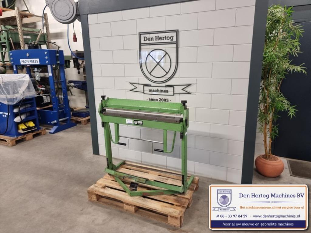 Zetbank HM met voetklemming 1020x1,5mm plaatbewerkingmachine, Ophalen, Gebruikt