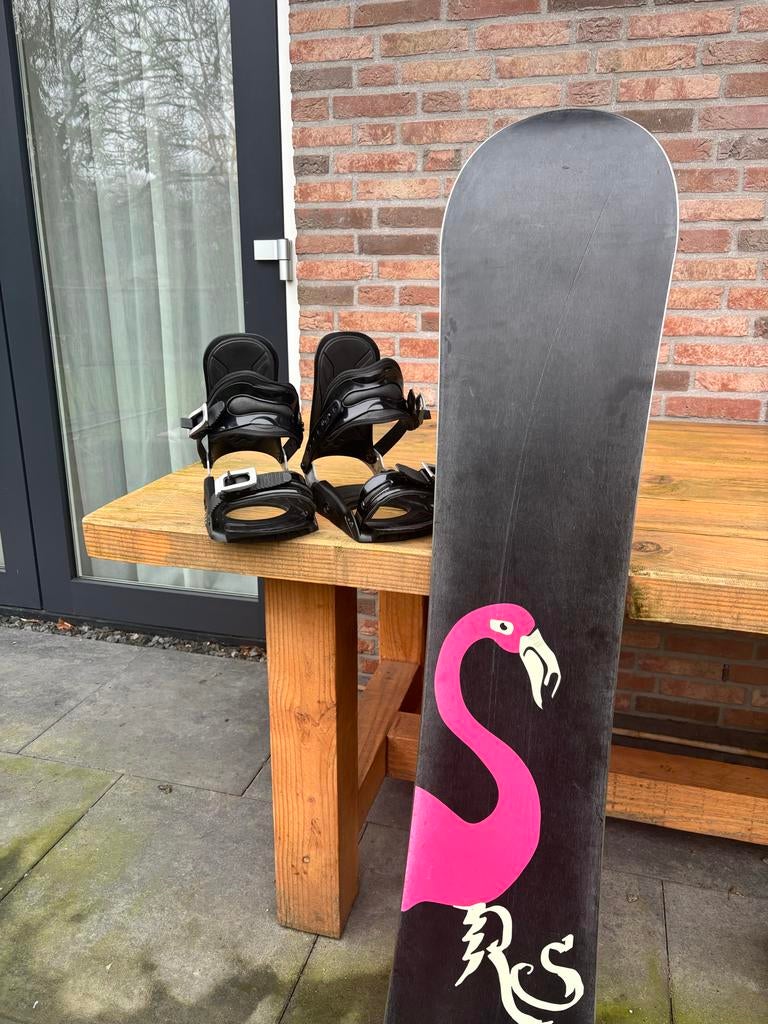 Snowboard en bindingen, Ophalen, Gebruikt, Bindingen