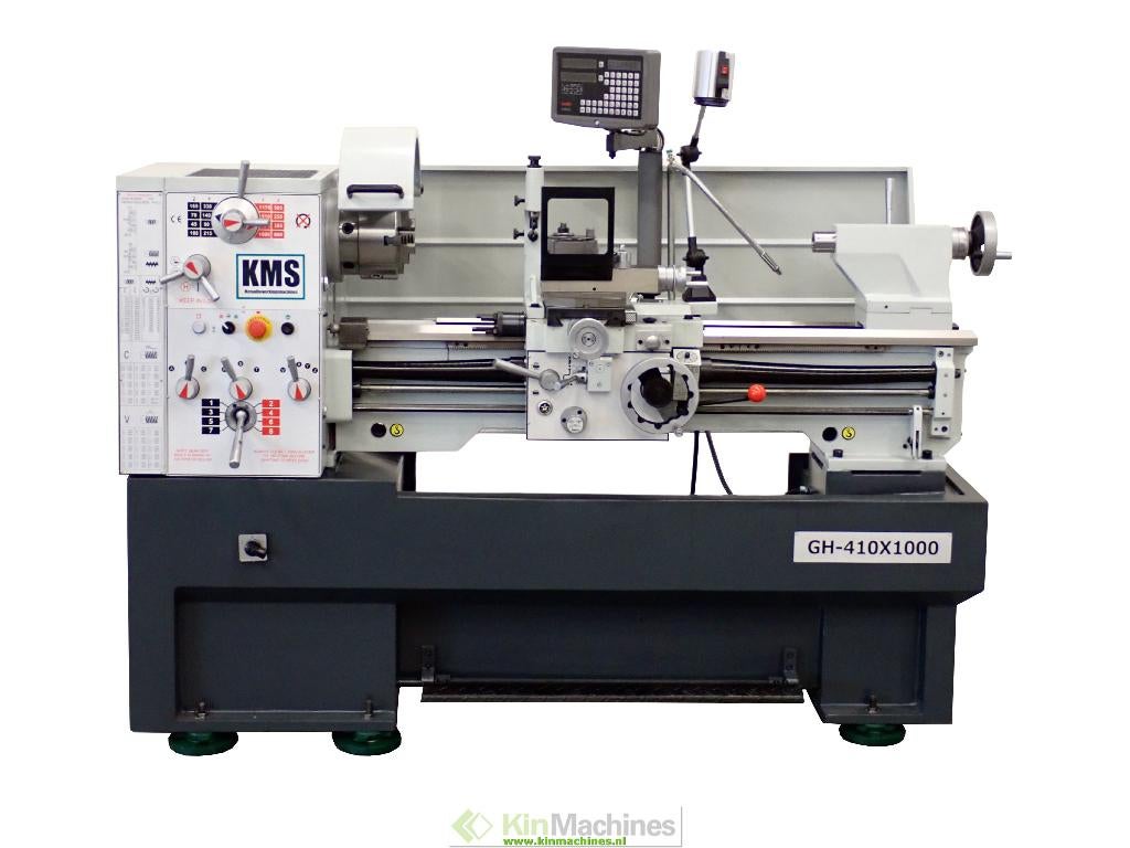 Draaibank KMS GH-410 / 1000 | Ø 410 mm | Doorlaat 52 mm, Ophalen, 500 tot 1000 mm, Nieuw, Metaaldraaibank