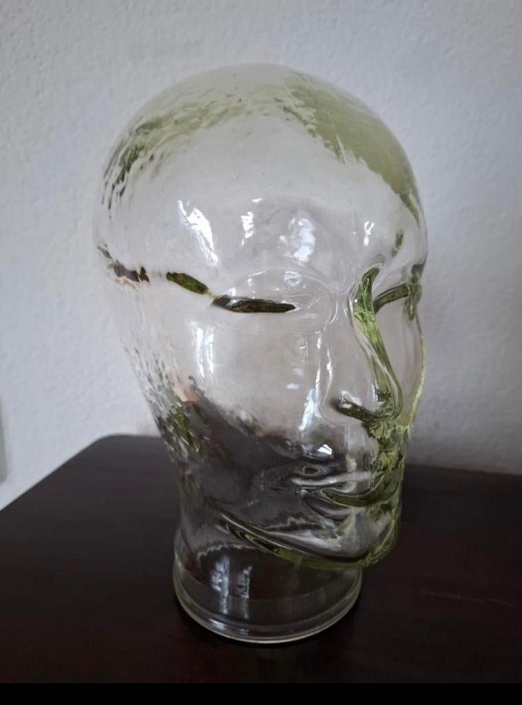 Hoofd, glas, Antiek en Kunst, Ophalen of Verzenden