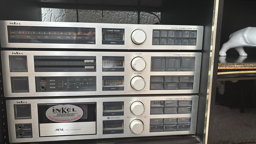 Inkel Stereo Toren jaren 90 met Platenspeler, Audio, Tv en Foto, Overige merken, Gebruikt, Cassettedeck, Losse componenten
