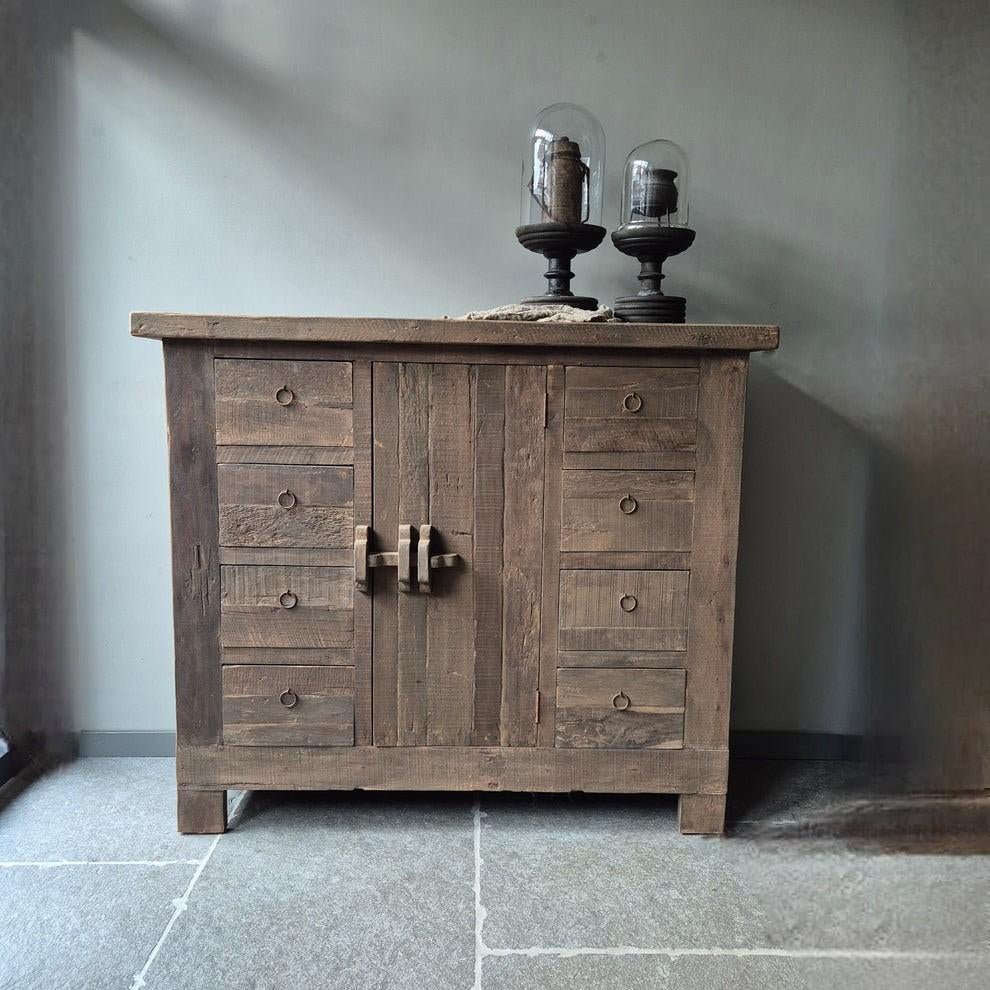 Driftwood kast landelijk sober stoer Jober Wonen, Huis en Inrichting, Kasten | Dressoirs, Ophalen of Verzenden, Nieuw, 25 tot 50 cm