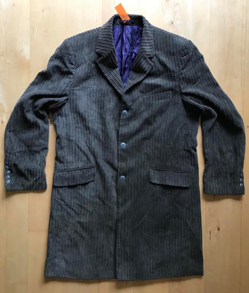 LIV design / luxe colbert jas blazer rib corduroy grijs 52, Kleding | Heren, Ophalen of Verzenden, Zo goed als nieuw, Maat 52/54 (L)