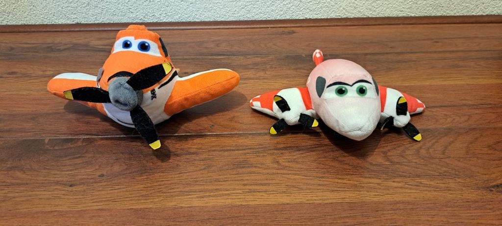 2 knuffels van Disney Planes. Dusty & Rochelle., Ophalen of Verzenden, Zo goed als nieuw