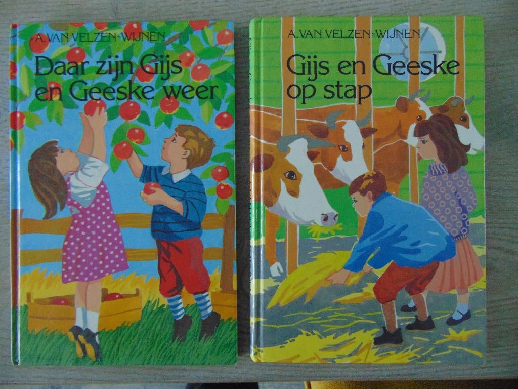 Gijs en Geeske - set 2x boek Avi E4 - A. van Velzen-Wijnen, Ophalen of Verzenden, Gelezen, Arja van Velzen-Wijnen, Fictie algemeen