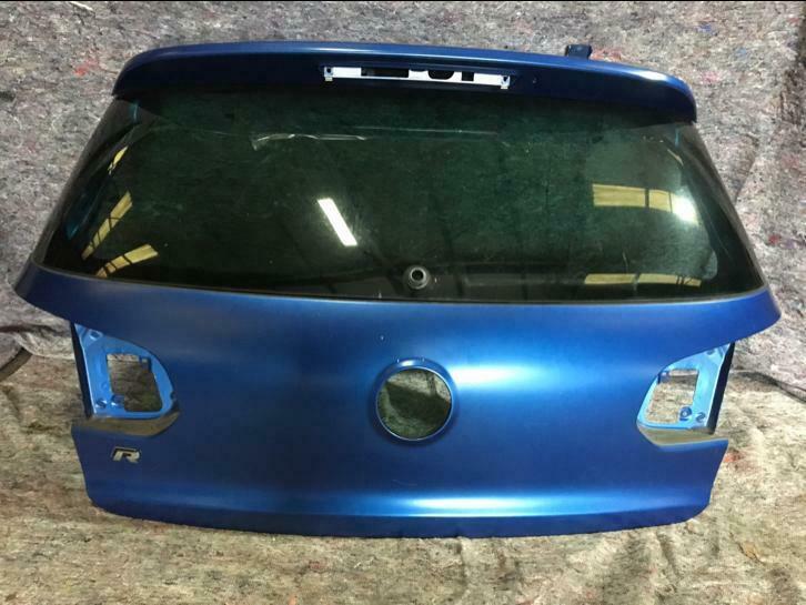 Achterklep VW Golf 6 R BJ2011 mat blauw met privacy glas, Ophalen, Gebruikt, Achter, Achterklep