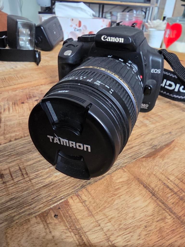 Canon EOS 350D Spiegelreflexcamera met Tamron Lens, Audio, Tv en Foto, Fotocamera's Digitaal, Gebruikt, Spiegelreflex, Canon, Geen optische zoom