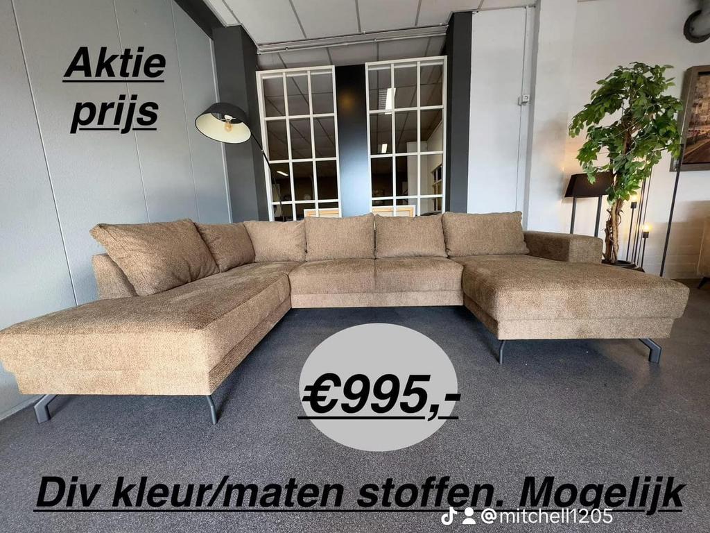 Leegverkoop Meubels!! Grote kortingen!! Hoekbank, bankstel, Huis en Inrichting, Banken | Complete zithoeken, Ophalen of Verzenden
