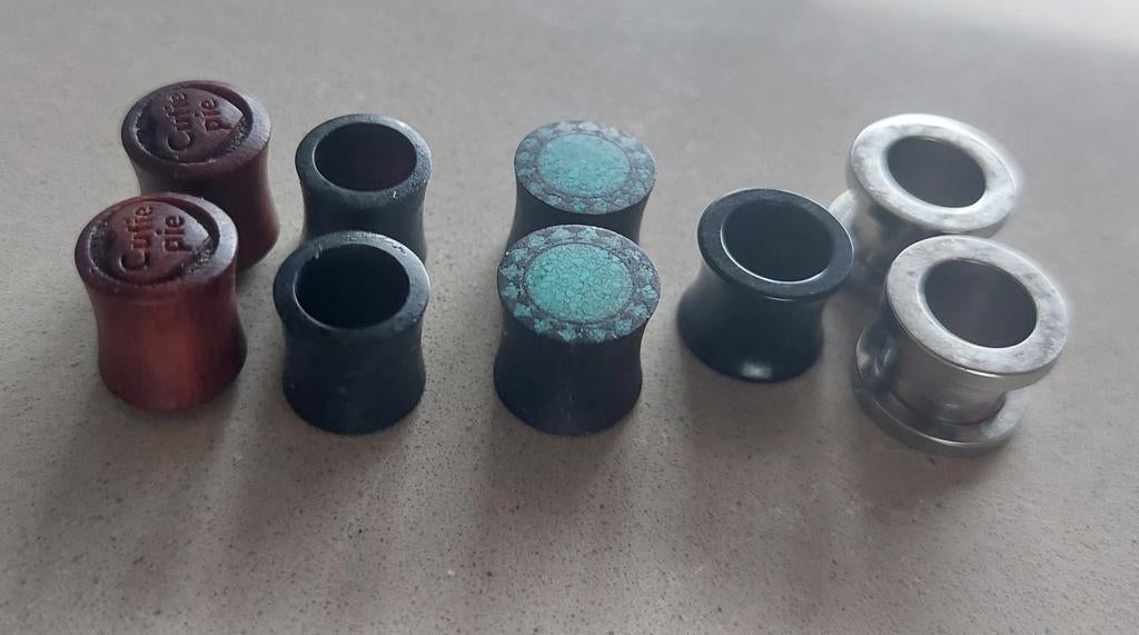 Set stretchers, tunnels en piercings, Ophalen, Gebruikt, Staal, Overige typen