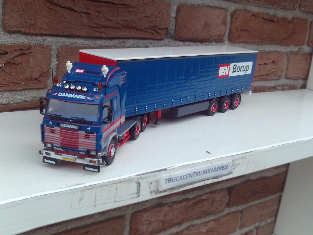 Tekno  Scania  143  van  Knud  Nielsen., Hobby en Vrije tijd, Modelauto's | 1:50, Ophalen of Verzenden, Nieuw, Bus of Vrachtwagen