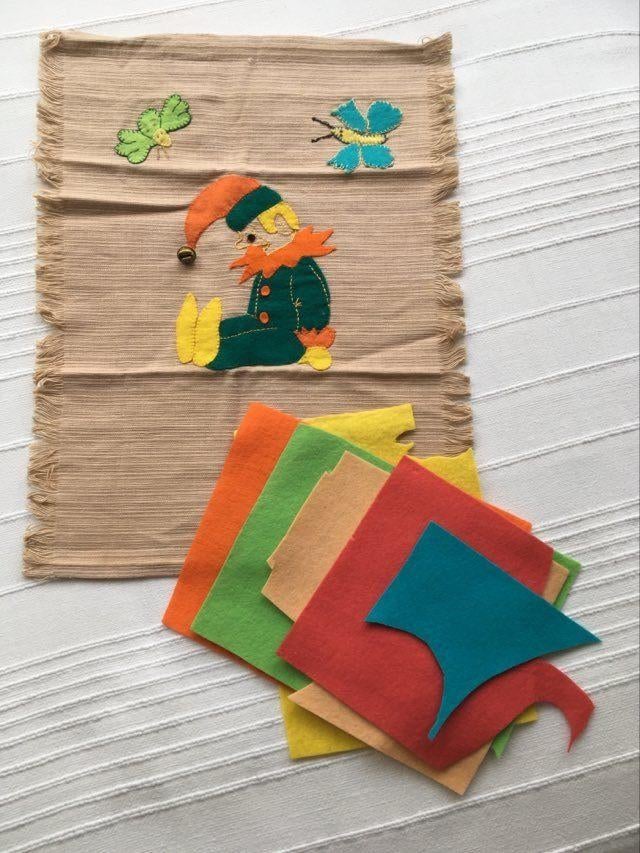 Viltlapjes stofversieren, Hobby en Vrije tijd, Vilt, Ophalen of Verzenden, Versiering