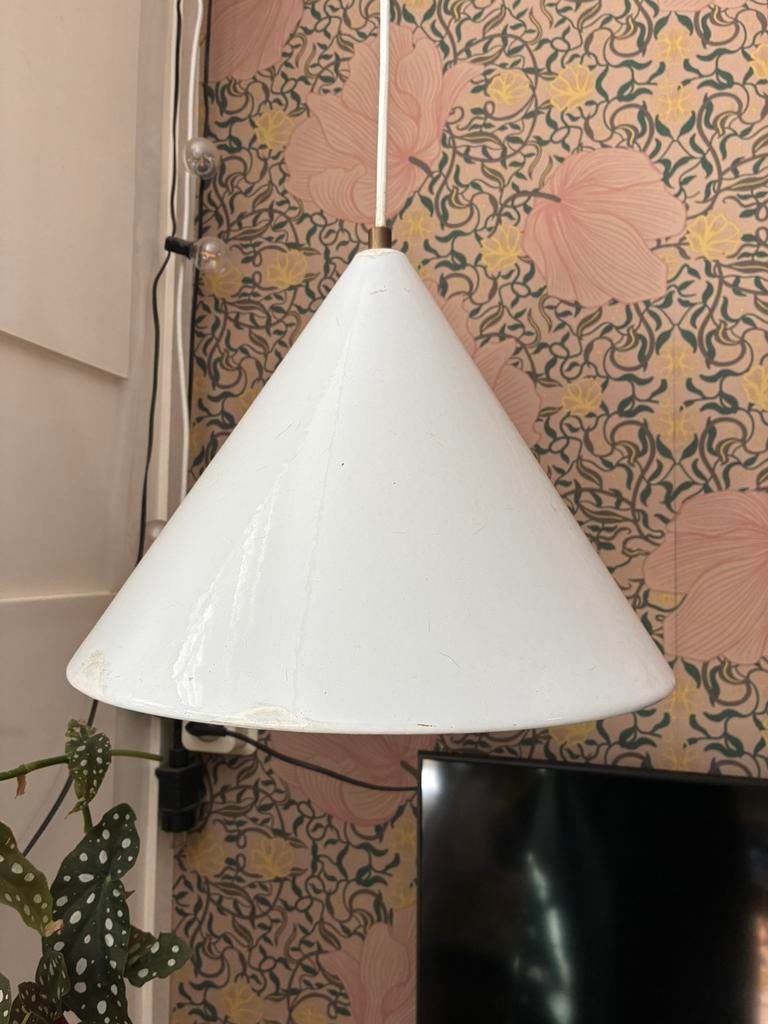 Vintage Arne jacobsen hanglamp, Ophalen of Verzenden, Zo goed als nieuw, Minder dan 50 cm
