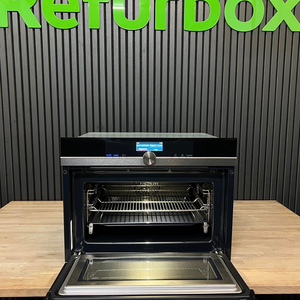 Siemens IQ700 StudioLine inbouw combi magnetron oven WIFI, Ophalen, Siemens, Refurbished, Oven met grill
