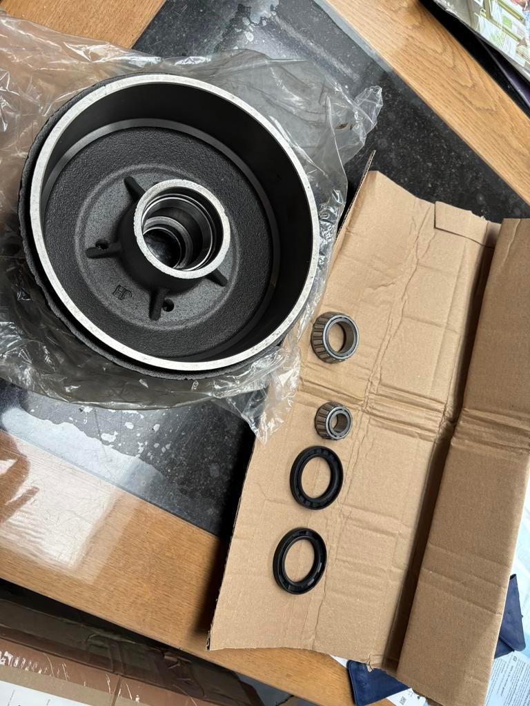 Remtrommel voor Alko 200 x 50, wiel 100 x 4 gaats, Auto diversen, Aanhangwagen-onderdelen, Nieuw, Ophalen of Verzenden