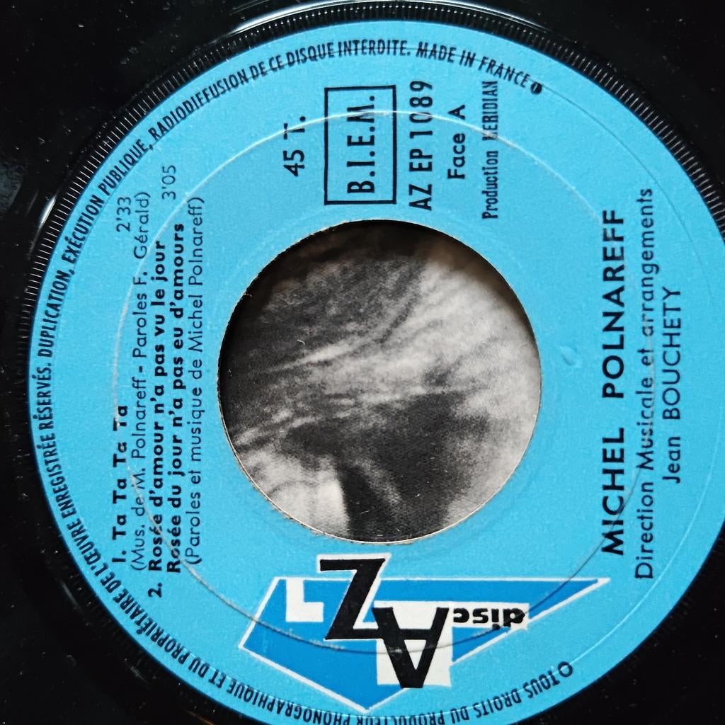 Michel Polnareff - Ta Ta Ta Ta / Rosée d'amour - EP, 7 inch, Ophalen of Verzenden, Zo goed als nieuw, Pop