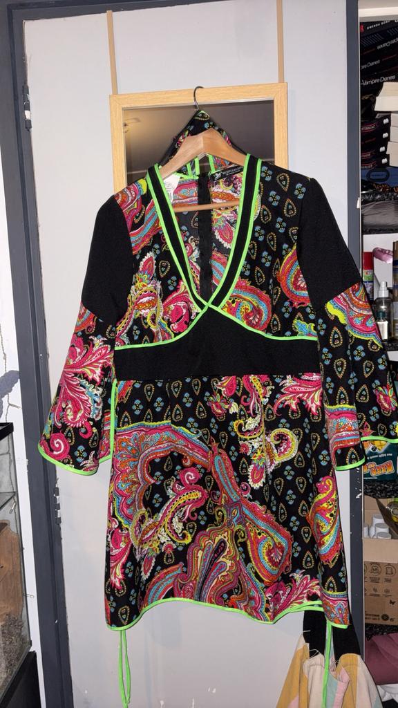 Hippie jurk, Kleding | Dames, Ophalen of Verzenden, Zo goed als nieuw, Maat 38/40 (M), Carnaval