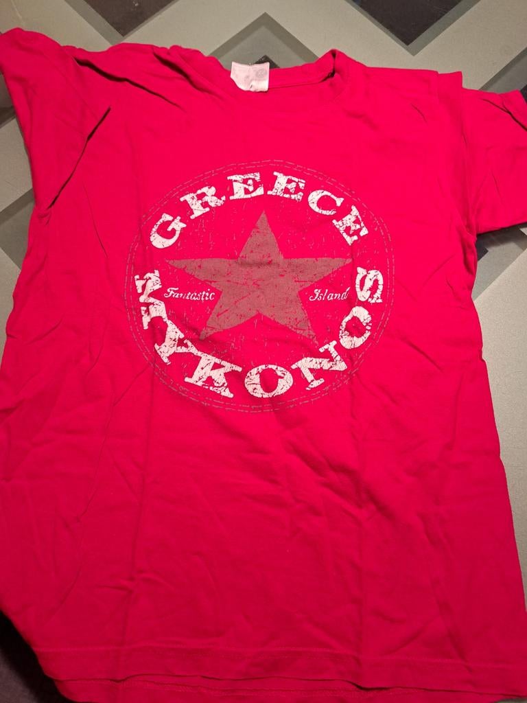 Rood t-shirt, Kinderen en Baby's, Kinderkleding | Maat 152, Jongen of Meisje, Ophalen of Verzenden, Zo goed als nieuw, Shirt of Longsleeve