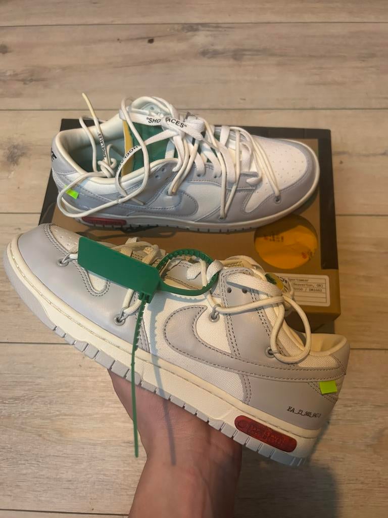 Nike Dunk Low Off White Lot 25 | New | Size 43, Kleding | Heren, Schoenen, Wit, Nieuw, Ophalen of Verzenden, Sneakers of Gympen