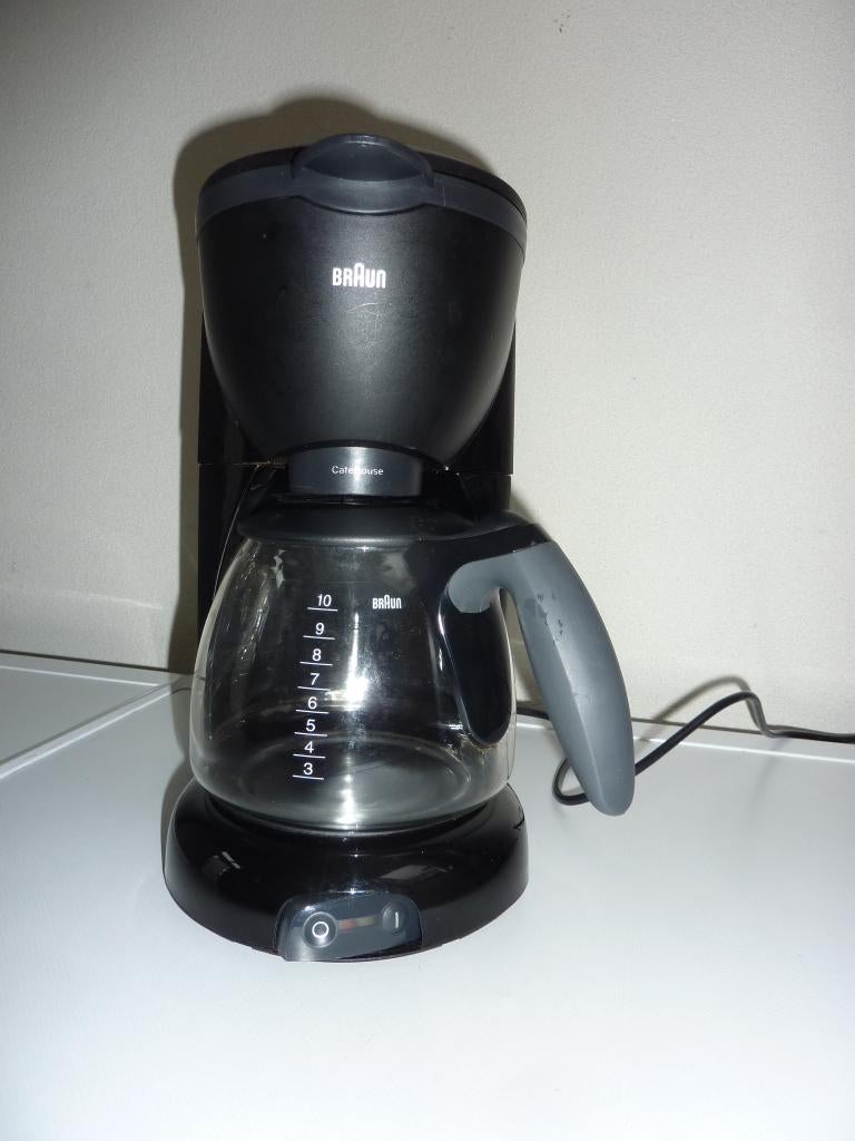 Braun koffiezetapparaat. Zwart. Cafehouse., Gebruikt, Overige modellen, 10 kopjes of meer, Gemalen koffie