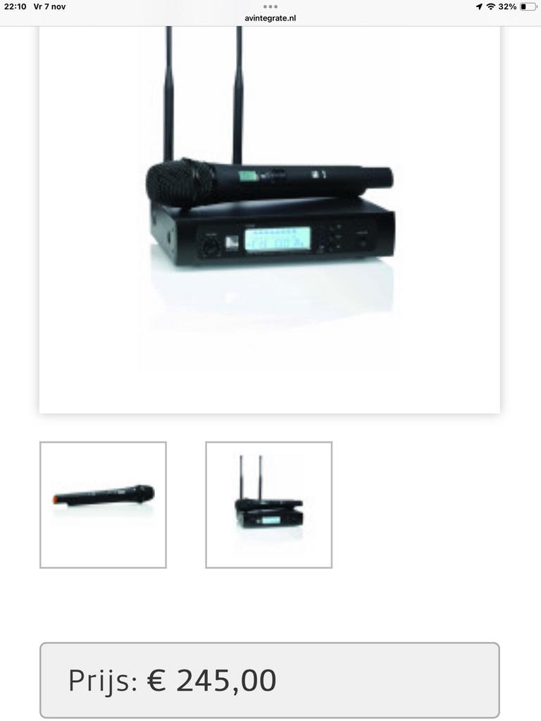 AMC iLive Handheld Draadloze Microfoon Set, Ophalen, Nieuw, Zangmicrofoon, Draadloos