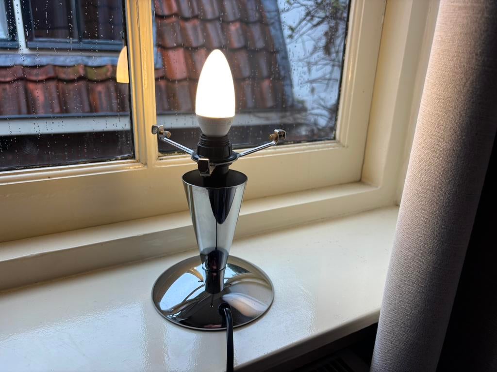 Vintage IKEA Sextett tafellamp voet, jaren ’90 design chroom, Ophalen of Verzenden, Zo goed als nieuw, Metaal, Modern