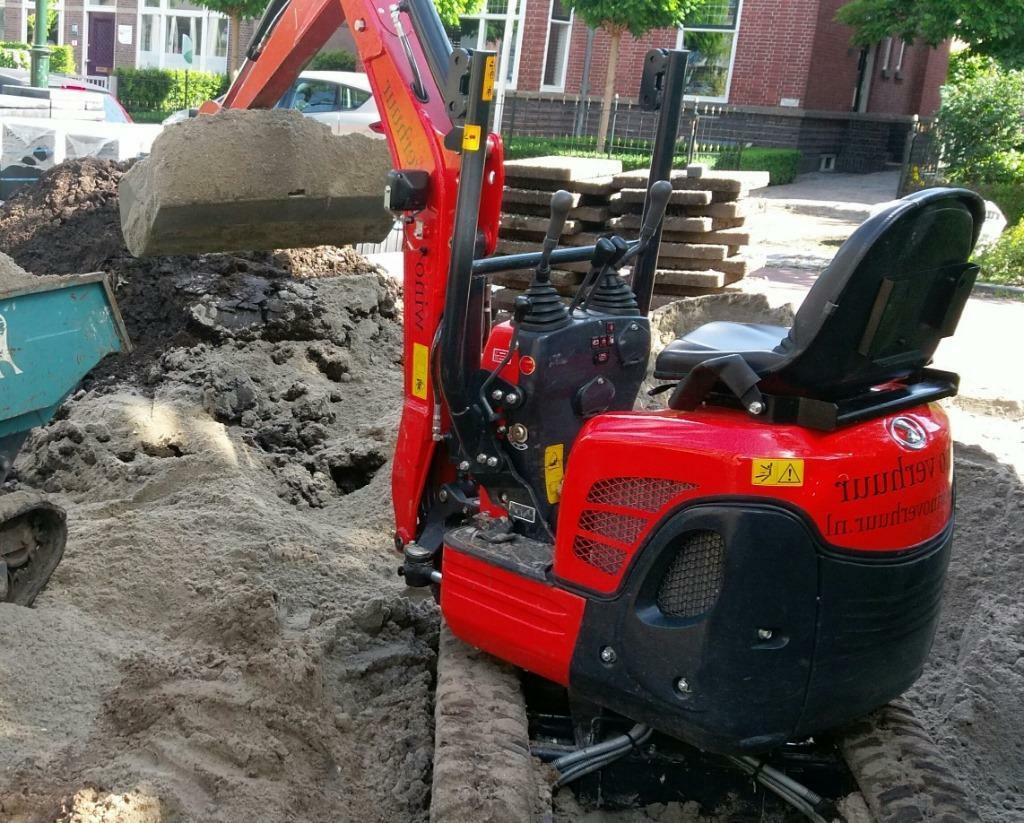 mini graafkraan te huur, kleine graafmachine te huur, Diensten en Vakmensen