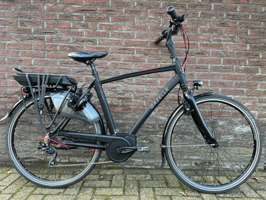 Gazelle Chamonix T10 10 versn. met Hydraulische velgremmen, Fietsen en Brommers, Elektrische fietsen, Ophalen, Gebruikt, X, 55 tot 59 cm