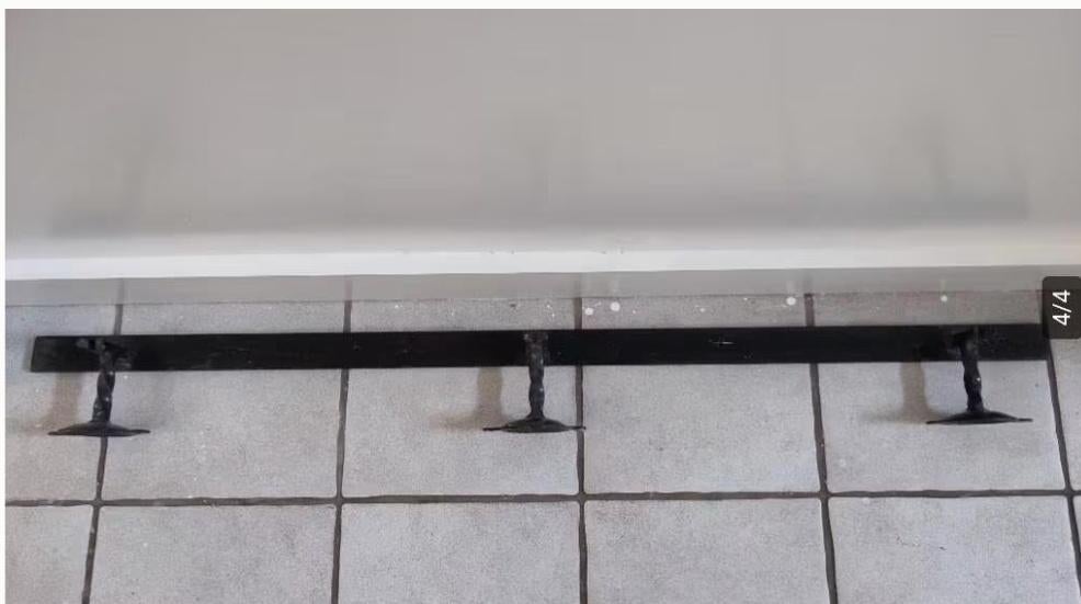 Trapleuning smeedijzer Zwart, Ophalen of Verzenden, Gebruikt