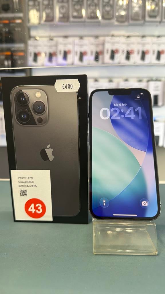 iPhone 13PRO 128GB Black (43), Apple, Zwart, Ophalen of Verzenden, Zo goed als nieuw