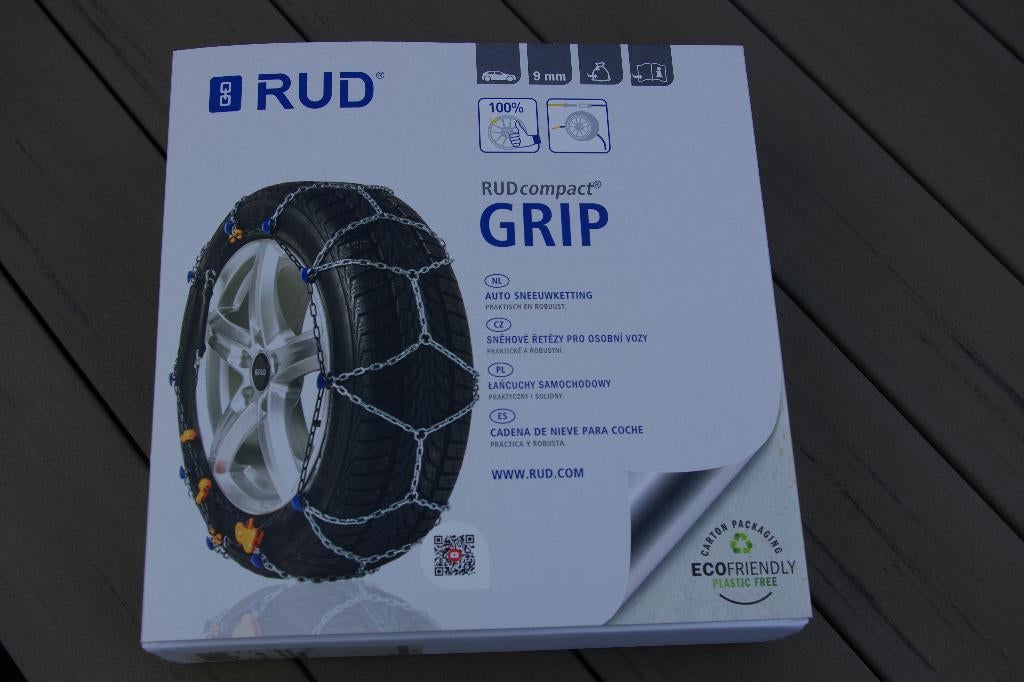 Te Huur: Sneeuwkettingen RUD compact Grip 9mm, Ophalen, Gebruikt