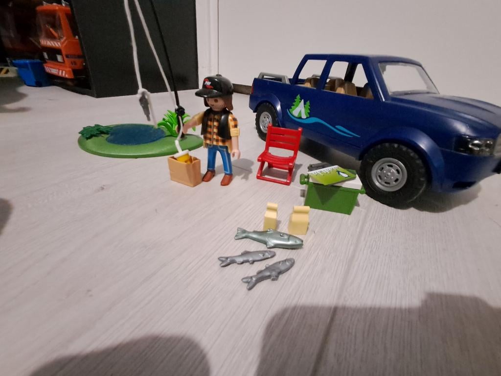 Playmobil visser met auto, Ophalen