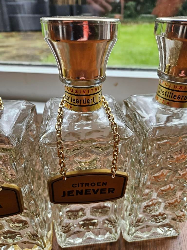 Vintage Jenever Karaffen Set, Verzamelen, Glas en Borrelglaasjes, Ophalen of Verzenden, Zo goed als nieuw, Overige typen