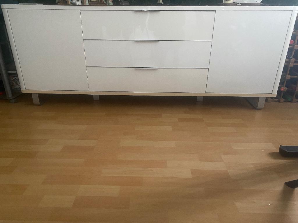 Witte dressoir prijsverlaging ivm verhuizen, Ophalen, Gebruikt, 150 tot 200 cm, 25 tot 50 cm