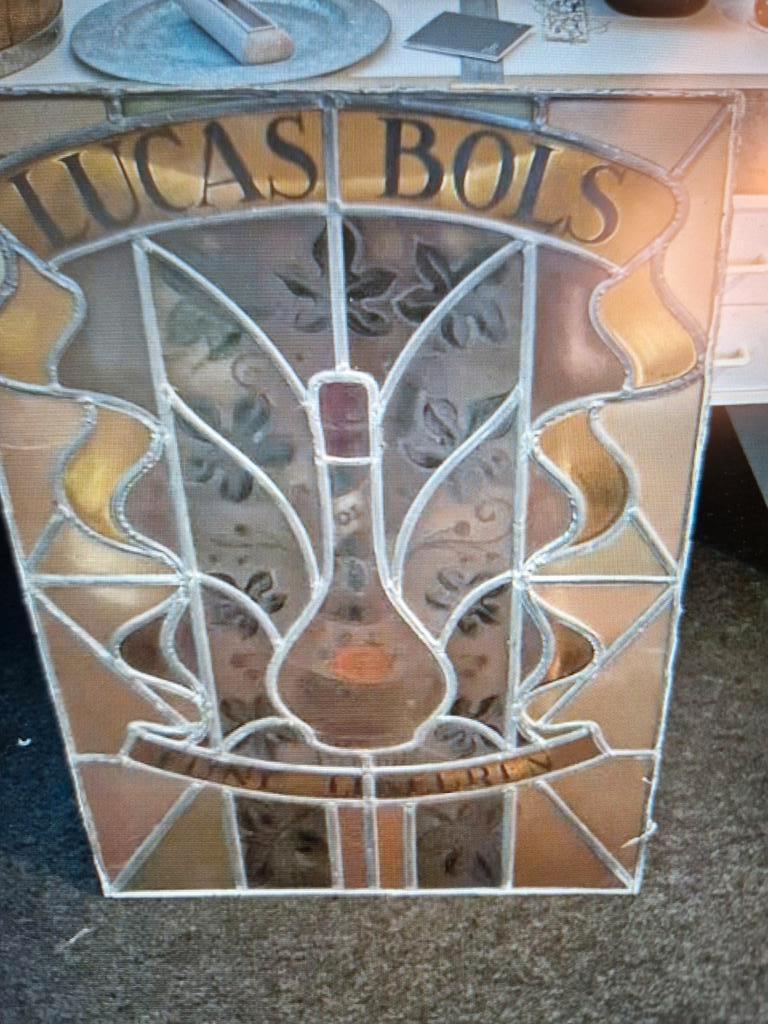 Lucas Bols glas in lood GEZOCHT., Ophalen of Verzenden, Zo goed als nieuw, Gebruiksvoorwerp