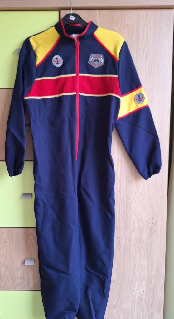 F1 Raceoverall - carnaval maat 164, Ophalen of Verzenden, Zo goed als nieuw, 158 t/m 164, Jongen of Meisje