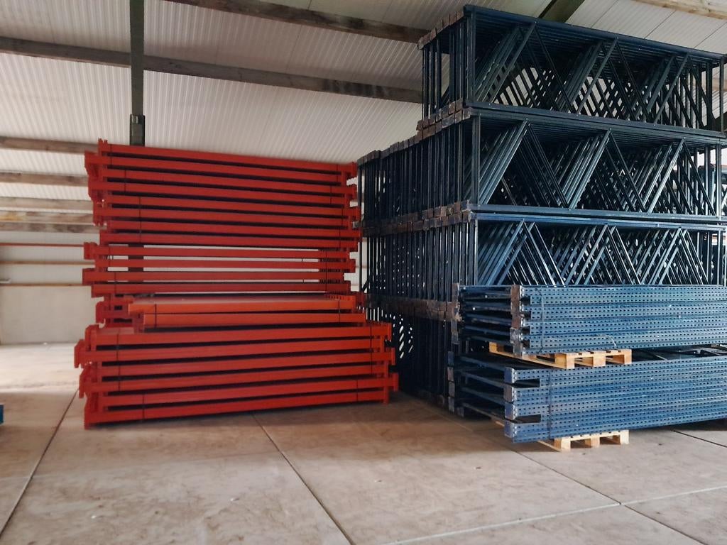 Partij Mecalux palletstelling 4.0x1.1x3.3m, Ophalen