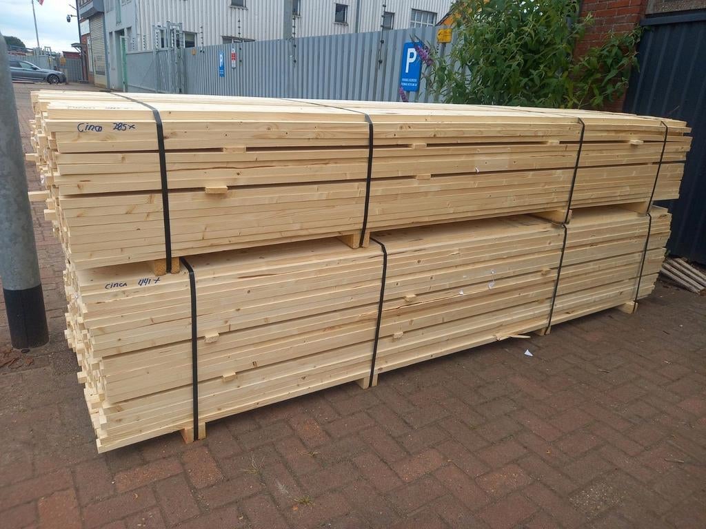 Vuren latten,panlatten,rachels 19x45x2600, Minder dan 25 mm, Nieuw, Ophalen of Verzenden, 250 tot 300 cm
