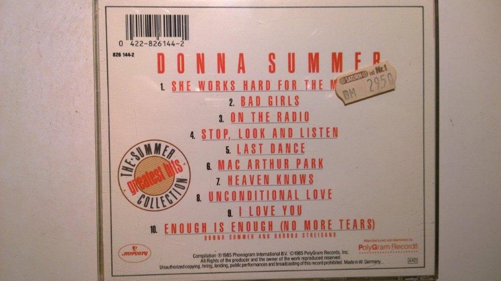 Donna Summer - The Summer Collection (Greatest Hits), Ophalen of Verzenden, Zo goed als nieuw, Disco