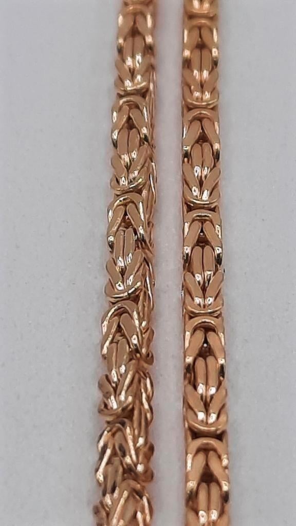 gouden Koningsketting 14kt, Www.bredajuwelier.nl, Nieuw, Ophalen of Verzenden, Www.bredajuwelier.nl