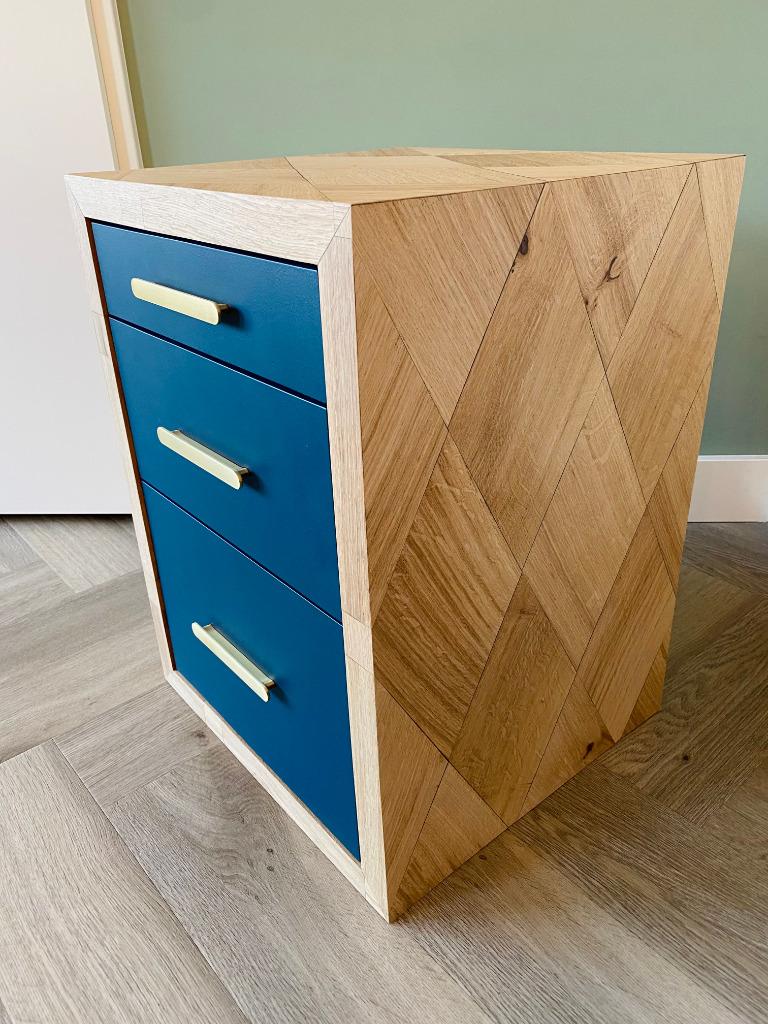 Unieke Handgemaakte Design Ladekast, Ophalen, 5 laden of meer, Design, Eikenhout