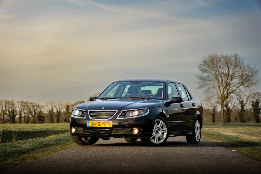 Saab 9-5 2.3 T Sport Sedan AUT 2006 Zwart, 1800 kg, Zwart, 4 cilinders, 2290 cc
