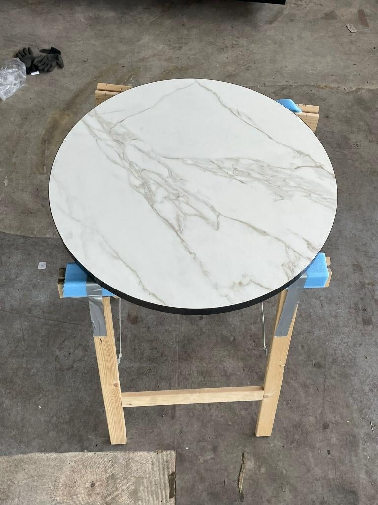 dekton tafel rond, Huis en Inrichting, Tafels | Eettafels, Nieuw, 100 tot 150 cm, 100 tot 150 cm, Vier personen, Rond, Ophalen