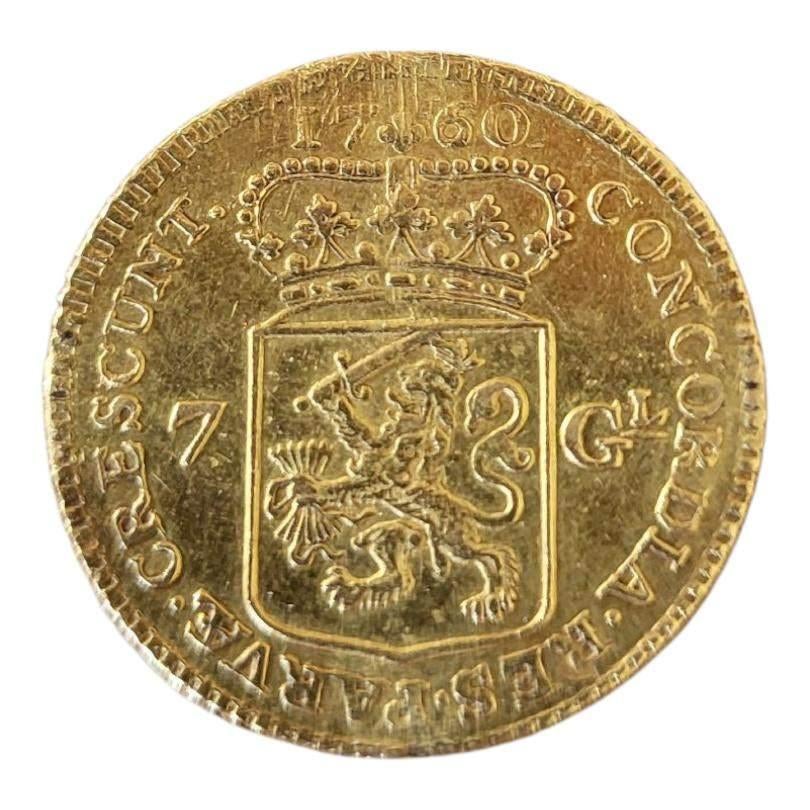 Utrecht gouden 7 Gulden 1760, Vóór koninkrijk, Losse munt, Goud, Overige waardes