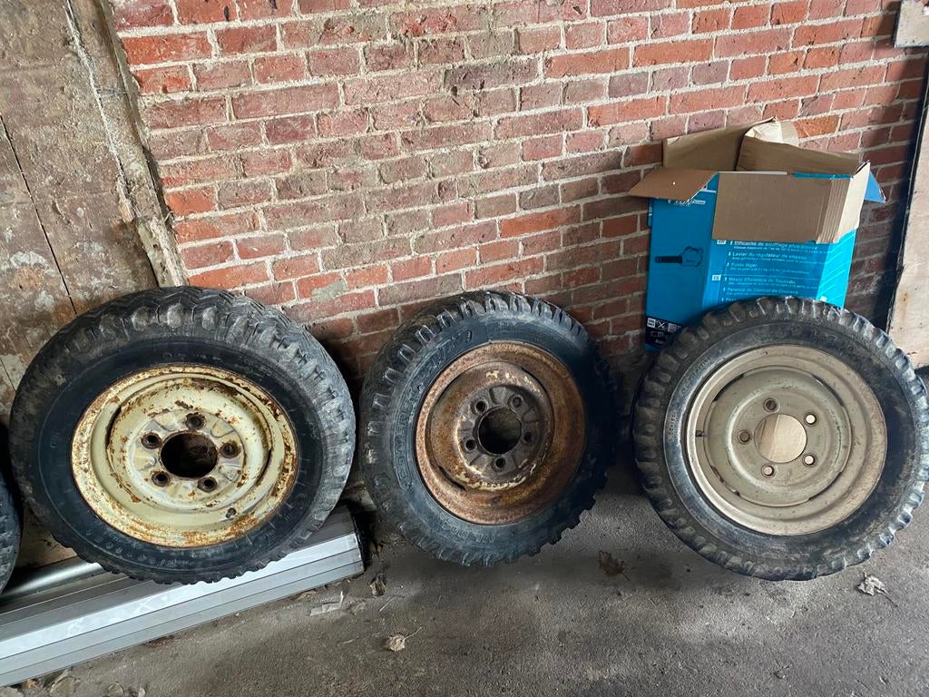 5 x stalen velgen landrover (Santana) series., Auto-onderdelen, Banden en Velgen, Ophalen of Verzenden, 16 inch, Zomerbanden, Velg(en)