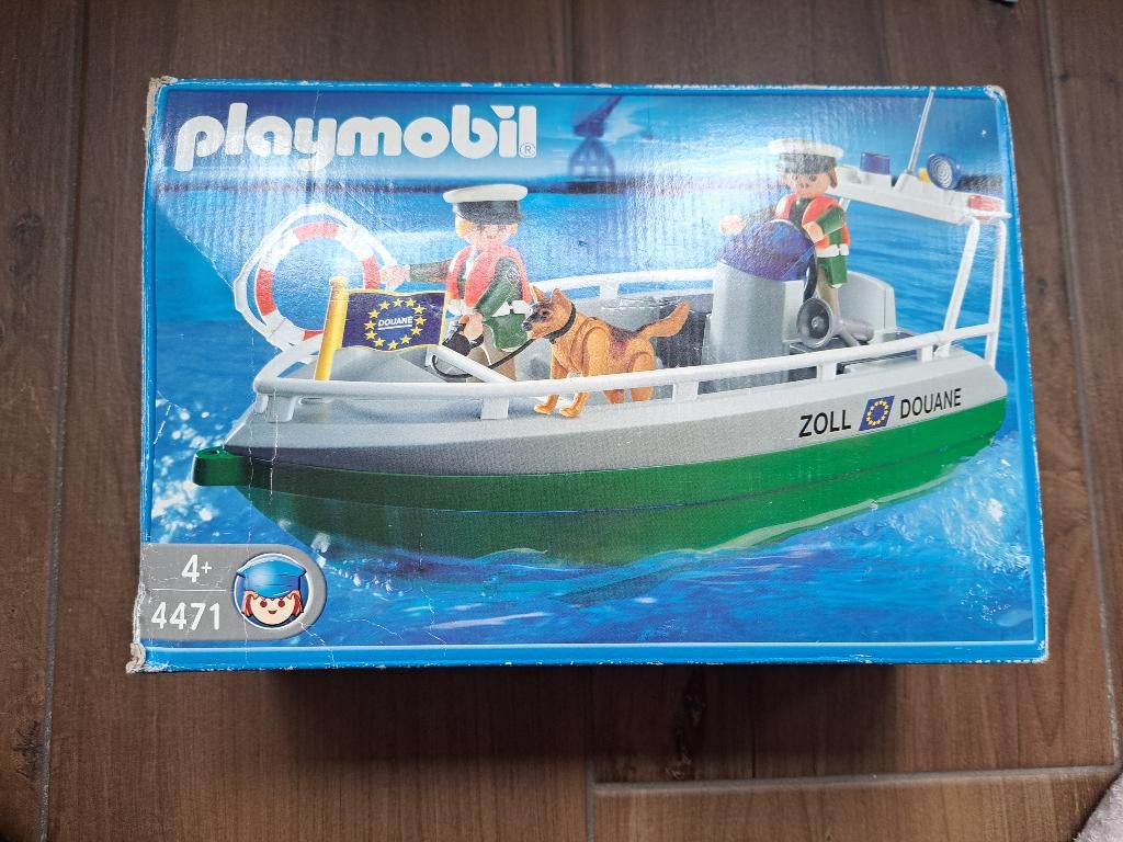Playmobil 4471 Douane boot, Ophalen of Verzenden, Gebruikt, Complete set